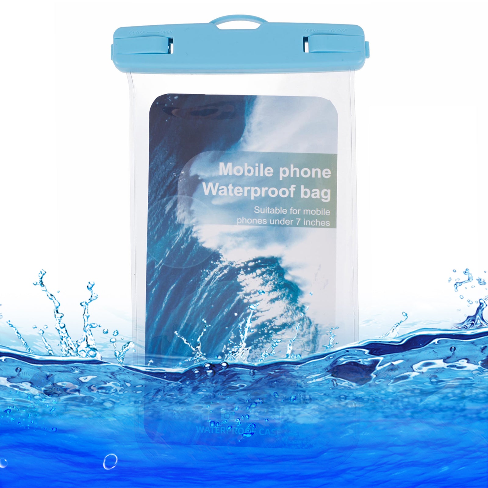 Waterproof Phone Pouch Case Holder for Under 6.5-inches Phone Underwater Clear Cellphone Dry Bag Waterproof Phone Pouch Case Holder for Under 6.5-inches Phone Underwater Clear Cellphone Dry Bag